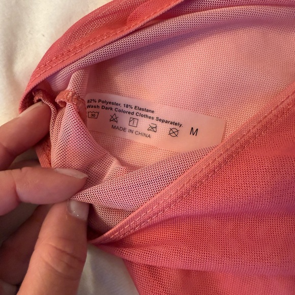 Pink Textured Bikini Set - Picture 8 of 9